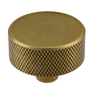 Knurled Vintage Gold  Knob