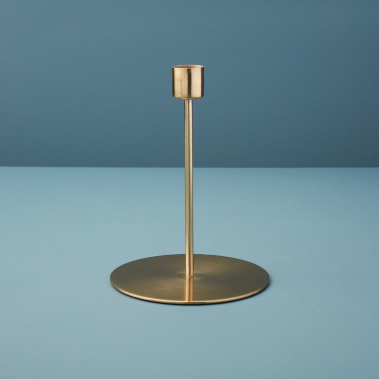 Gold Taper Candle Holder, Large Dunvara Design