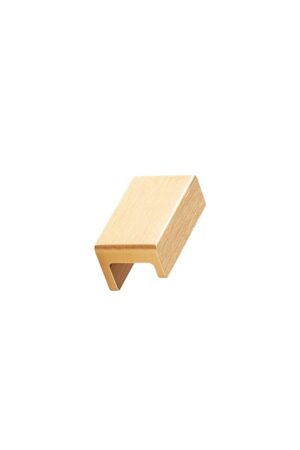 Station Brushed Brass Knob