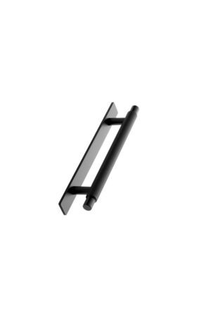 Manor Matt Black Handle with Back Plate