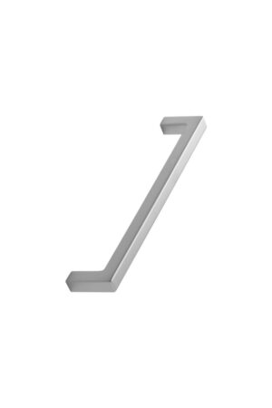 Square 10x10 Inox look Zamac Handle