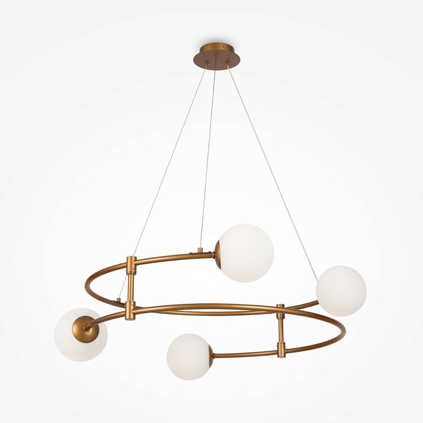 Balance Collection Modern Design – 4-Light Gold Pendant Lamp by Maytoni | Dunvara Design Balance Collection Modern Design