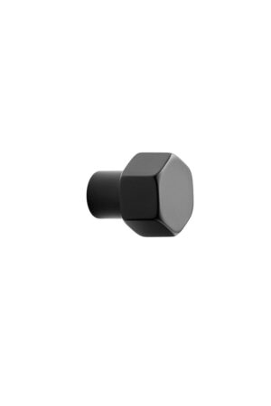Hexa Matt black Knob