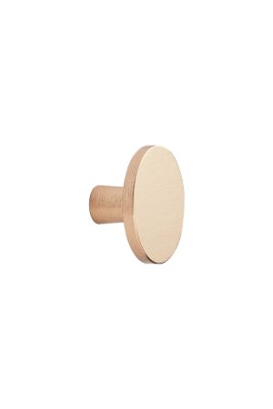 Plato Brushed Brass Knob