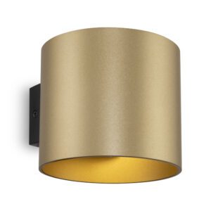 Rond Matt Gold Wall Lamp