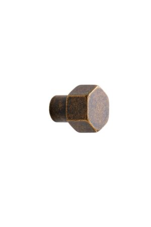 Hexa Antique brass Knob