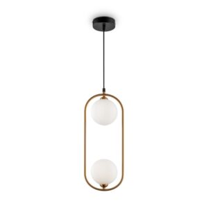 Ring 2 bulbs Brass Pendant Lamp