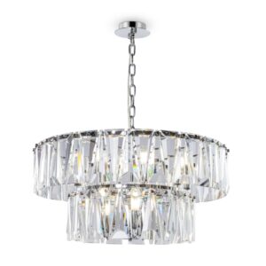 Puntes 12 Bulbs Chrome  Pendant Lamp