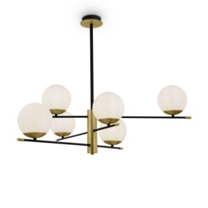 Nostalgia Gold 6-Bulb Pendant Light