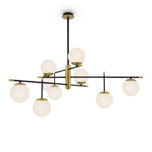 Nostalgia Gold 9-Bulb Pendant Light