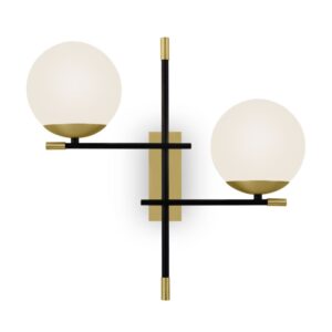 Nostalgia Gold 2-Bulb Wall Lamp