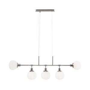 Erich 5 Bulbs Nickel Pendant Lamp
