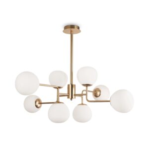 Erich 8 Bulbs Brass Chandelier