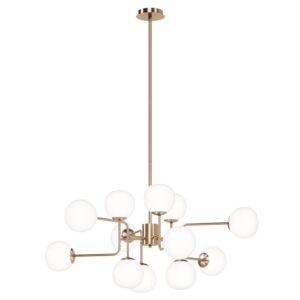 Erich 12 Bulbs Brass Chandelier