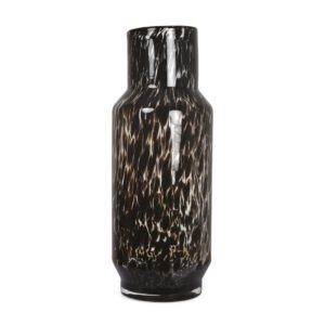 Alan Black Leopard Oval Vase