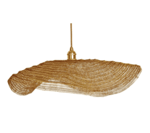 Gold Metal Mesh Pendant Lamp Shade
