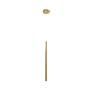 Cascade 1 Bulb Brass Pendant Lamp