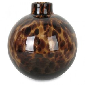 Alan Leopard Round Vase