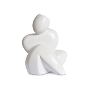 Ceramic Seat Decoration - White