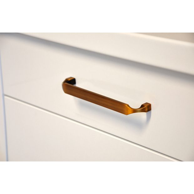 Antique Brass Pull Bar Handle 2440 Dunvara Kitchen & Interior Design