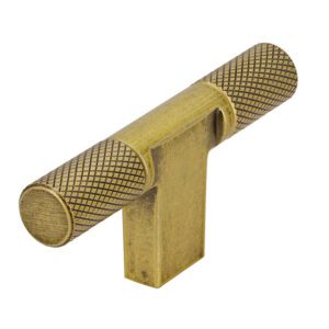 Knurled Vintage Gold T