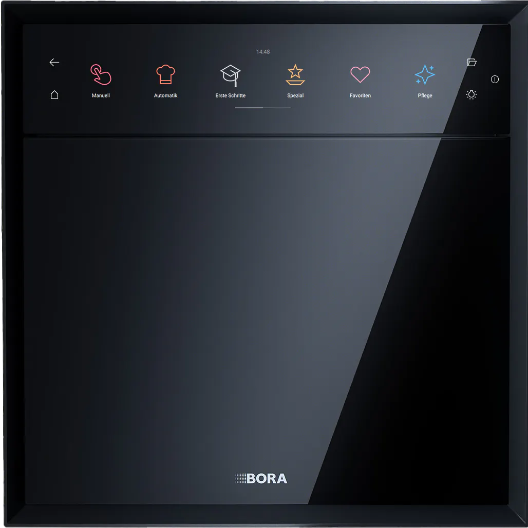 BORA X BO Steam Oven with 19-inch touchscreen and precision steam technology.
