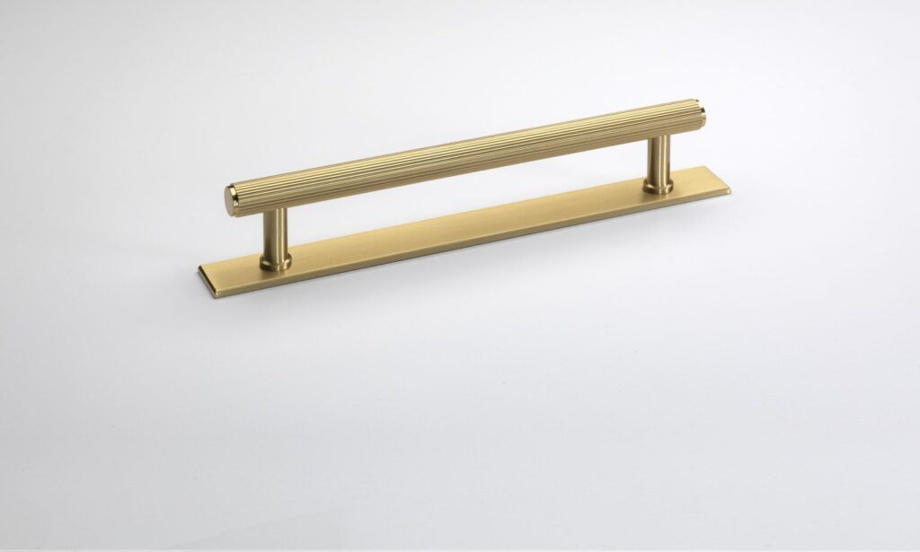 Backplates Brushed Satin Brass Handle Dunvara Design