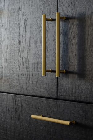 Stirling Brushed Satin Brass Pull Handle