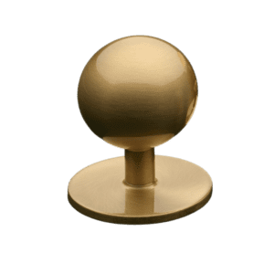 Sandringham Brushed Satin Brass Knob