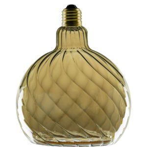 Floating LED Twisted Smoky Globe 150