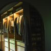 Modern Bedroom with Custom Wood Paneling and Ambient Lighting