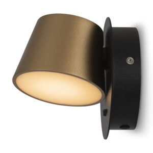 Pixel Black and Brass Wall Light