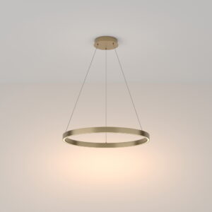 Rim Gold Round Chandelier Small