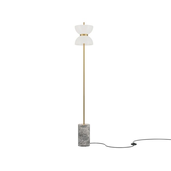 Grey and Gold Kyoto Floor Lamp