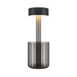 AI Grey Collaboration with Glass Base Battery Lamp