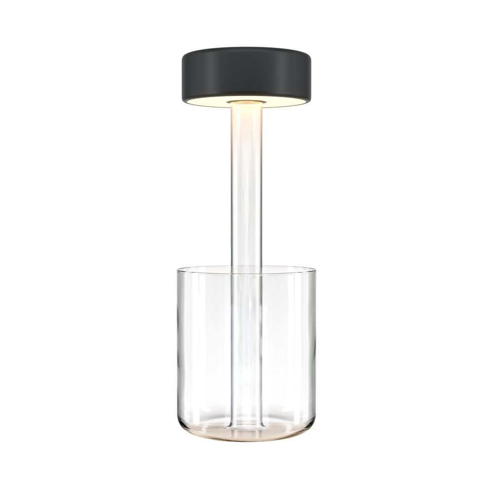 AI Black Collaboration with Glass Base Battery Lamp AI Black Collaboration with Glass Base Battery Lamp