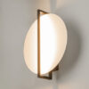 Mira black wall light with sculptural contemporary design and warm 3000K LED illumination.