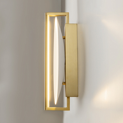 mira-gold-wall-light-side Mira gold wall light with elegant contemporary design and warm metallic finish.