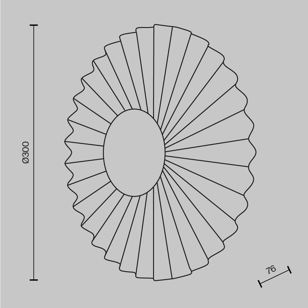 Fiore 300 Wall Light