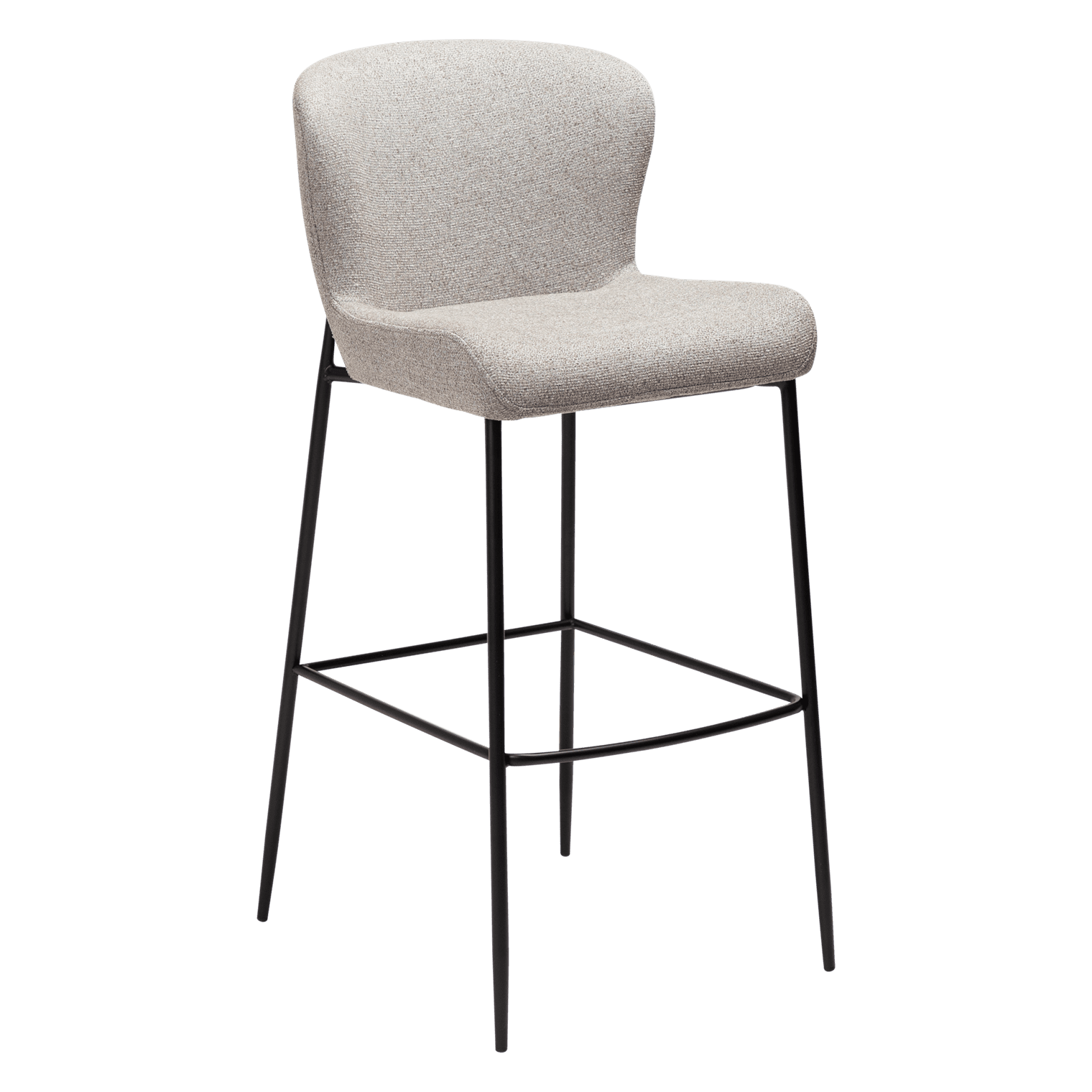 GLAM Counter Stool – Black Metal Legs