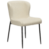 GLAM Dining Chair - Black Metal Legs
