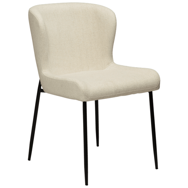 GLAM Dining Chair - Black Metal Legs