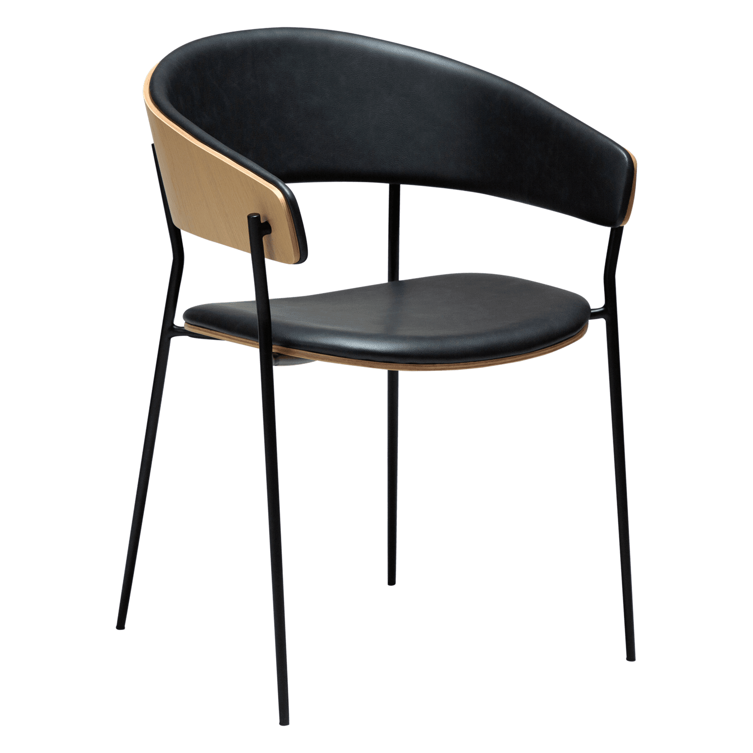 crib-armchair-raven-black-faux-leather-w-whitewashed-oak-veneer-w-black-metal-legs_100200690-01-main