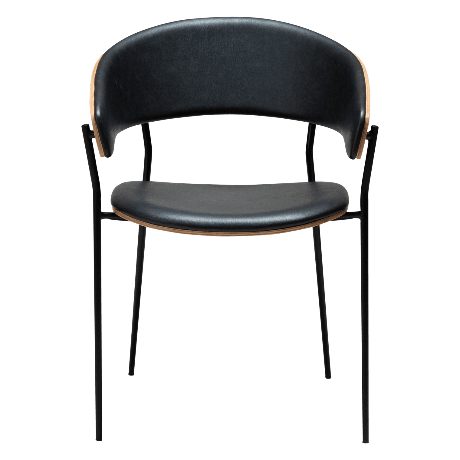 crib-armchair-raven-black-faux-leather-w-whitewashed-oak-veneer-w-black-metal-legs_100200690-02-front