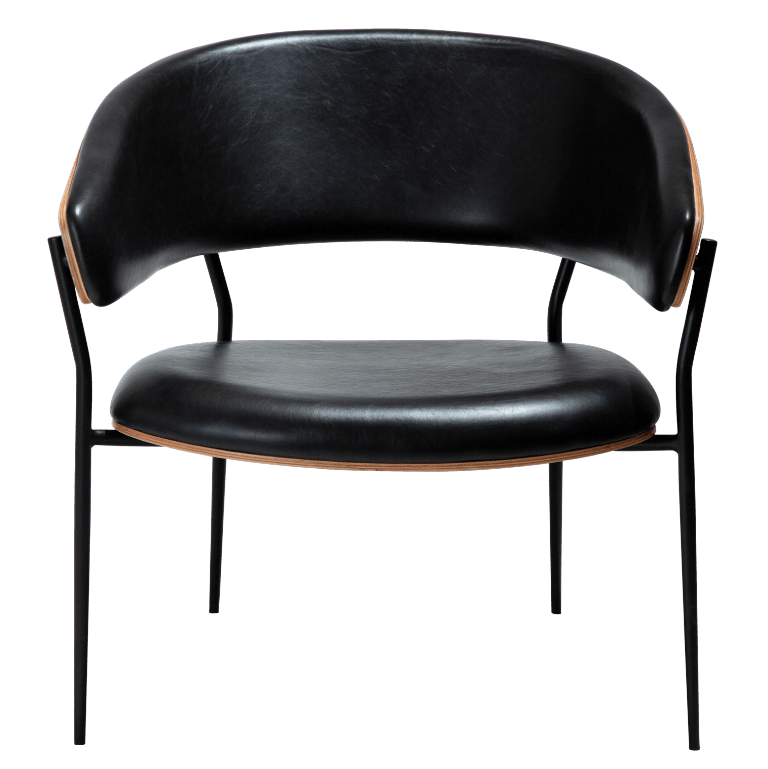 crib-lounge-chair-vintage-black-art-leather-w-walnut-veneer-seat-and-back-w-black-metal-legs-700200650-02-front