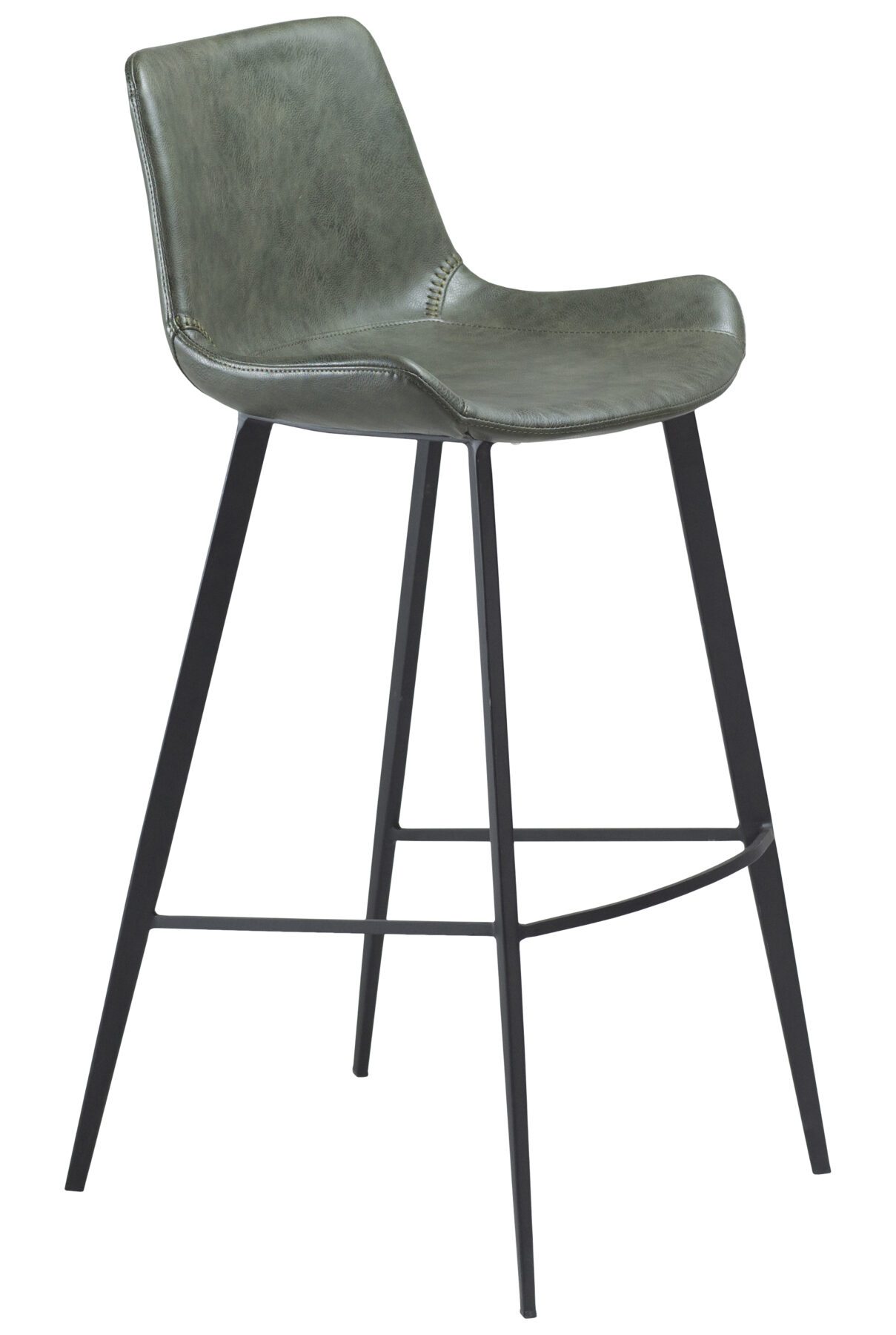 hype-bar-stool-vintage-green-art-leather-w-black-legs_200390601_01-main Vintage green barstool with black legs