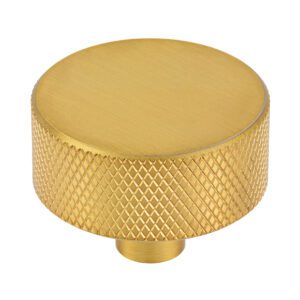 Knurled  Brushed Gold Knob