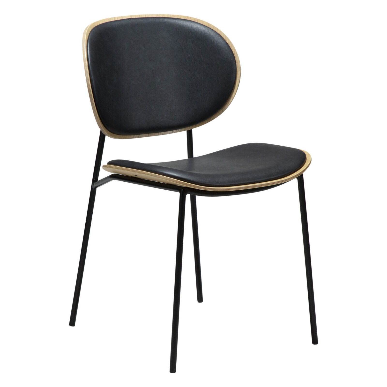 clementina-chair-oak-veneer-w-raven-black-faux-leather-w-black-metal-legs_100300121-01-main