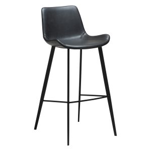 Hype Counter Stool with Black Metal Legs