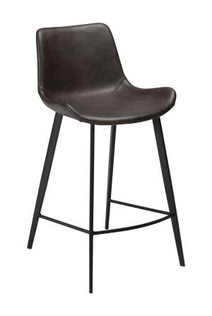 Hype Counter Stool with Black Wooden Legs